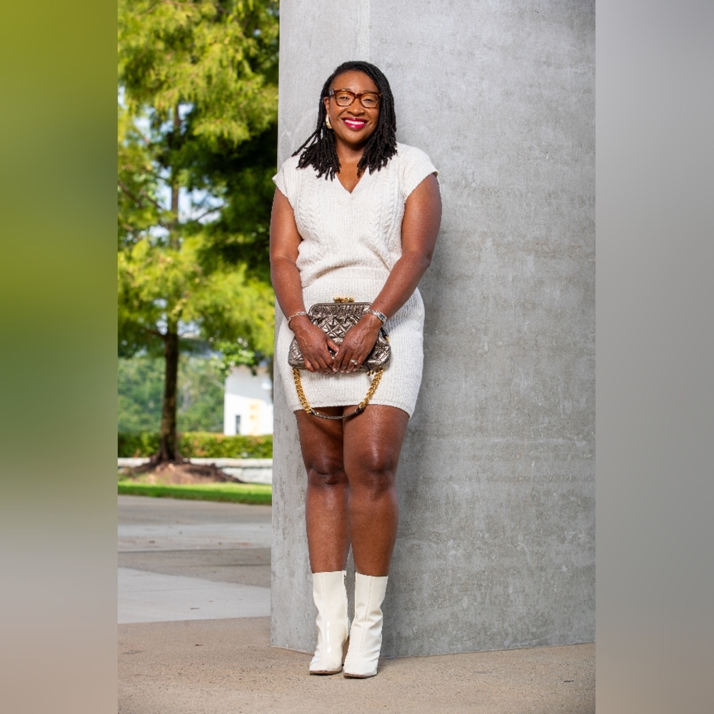 Cream Knit Skirt